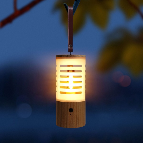 Dobbelt anvendelig vild campinglampe LED touch switch sengeambient nat