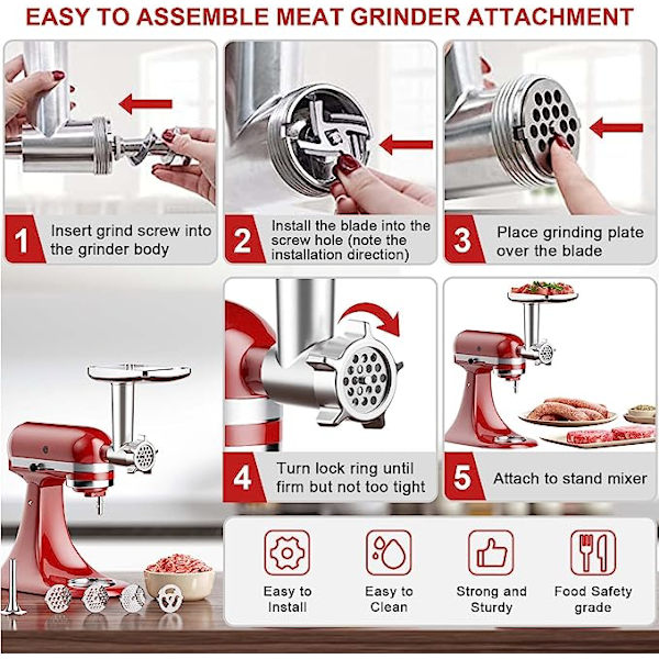 KitchenAid köttkvarnstillbehör, KitchenAid köttkvarn