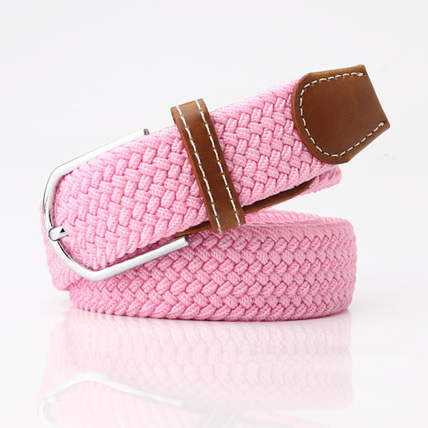 Motete stretch lerretsbelter for menn og kvinner, 20 farger Pink