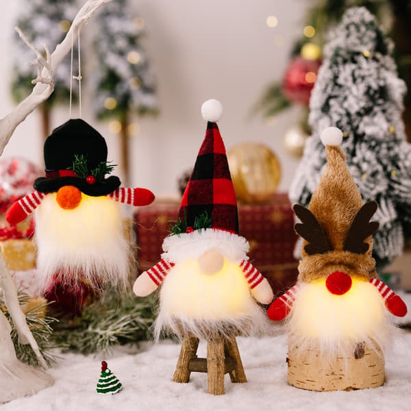4 stk. julepynt Q-udgave Rudolph lysende f