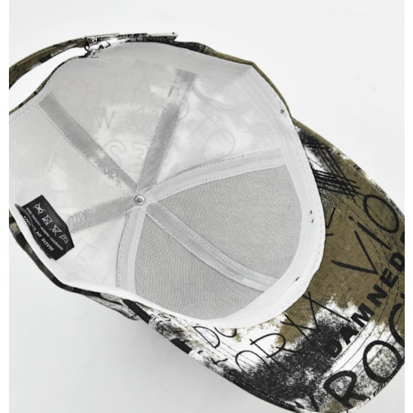 Graffiti Print Hat til mænd og kvinder Multicolor Solskygge Hat Fas