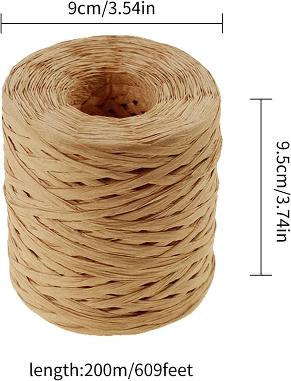 Raffia-paperikäsityön nauhapakkauspaperinaru