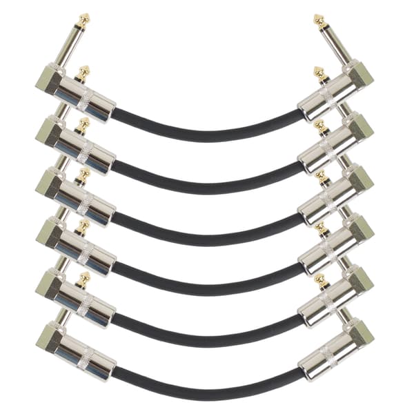 Donner 6\" Gitar Patch Kabel Gitar Effekt Pedal Kabler Gull 6 P