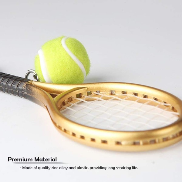 18 stk. Mini Tennis Racket Nøglering Nøglering, Fashionable Legering Te