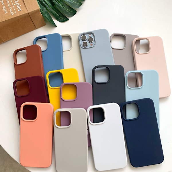 Fodral för iPhone 13 Pro 6.1\" med mjukt foder av fibertyg