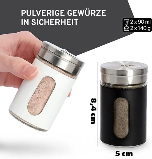 2 stk. salt- og pebersæt, 90 ml