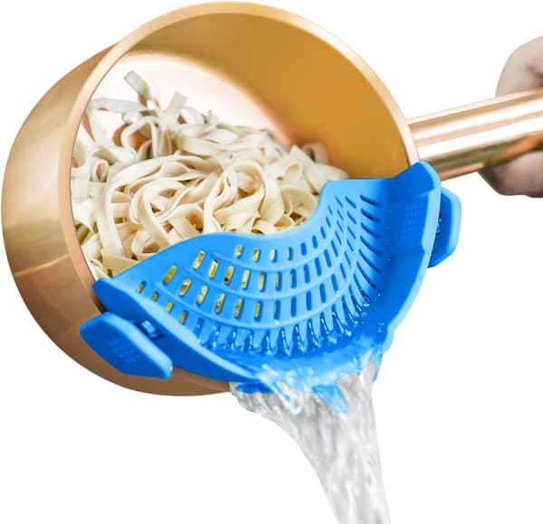 Klips på sil for gryter og panner Silikon pasta sil klips