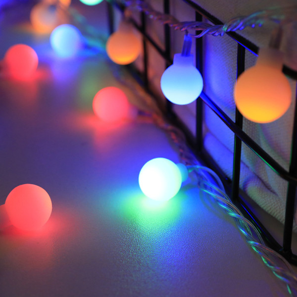 LED Juldag Utomhus Camping Tält Baldakin Bröllop Dekoration Små Stjärnlampor Boll Lykta Sträng (Färg) (Batterimodell) 2M20 light