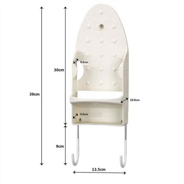 Veggmontert strykebrettstativ, varmebestandig PBT-plastjern