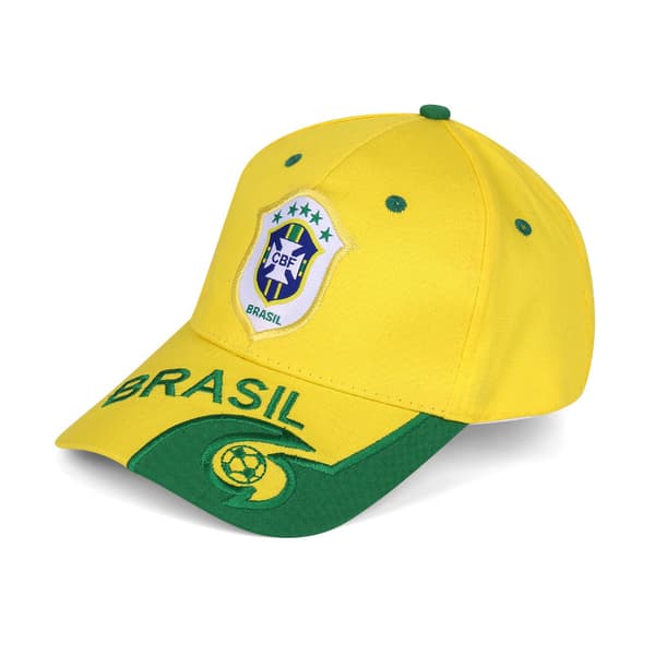VM Fodbold Cap Baseball Cap Bomuld Solskærm Brasilien Franc