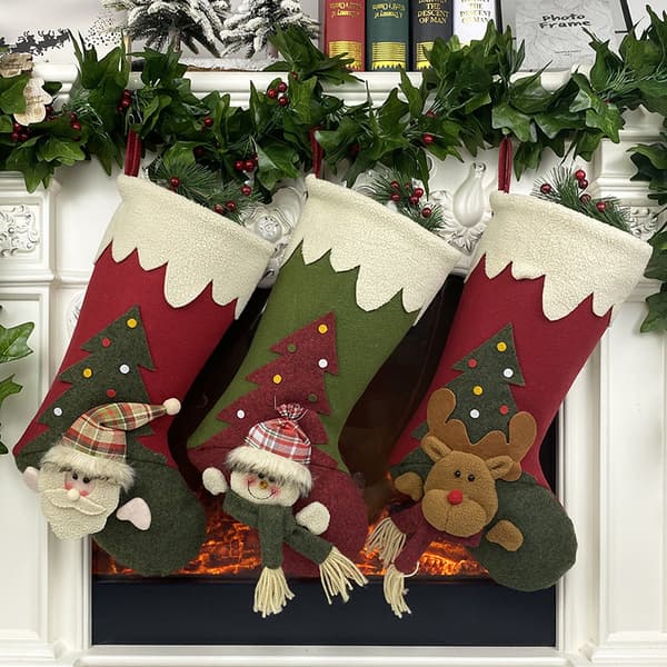 1 stk Elg Modeller Julepynt Julestrømper Jul