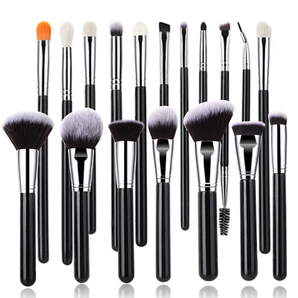 18 stykker professionelt premium syntetisk makeup børste sæt