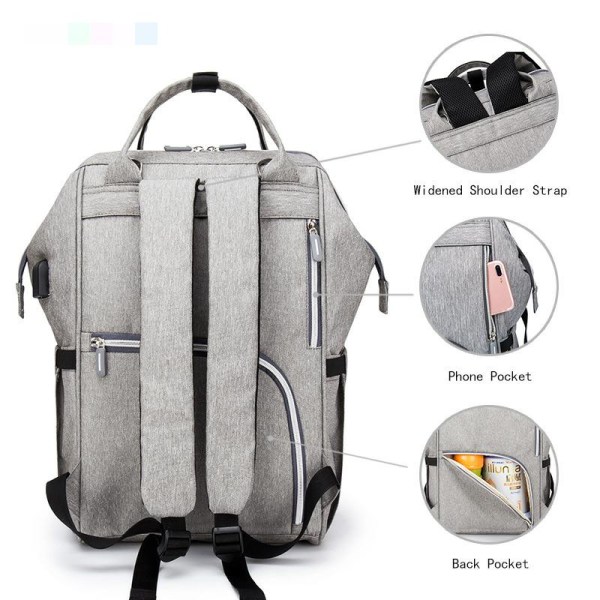 Lunchryggsäck för kvinnor, 21 tums bärbar ryggsäck Cooler Backpack