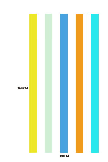 Premium Stribede Strandhåndklæder 80 x 160 cm, Meget Absorberende