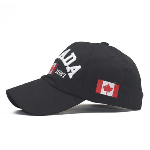 Alphabet CANADA baseball caps for menn og kvinner CANADA allsidig