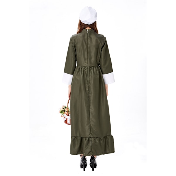 Halloween Kostume Langt Skørt Pigekjole Plus Size Pigekjole Oktoberfest Uniform Scene Kostume M