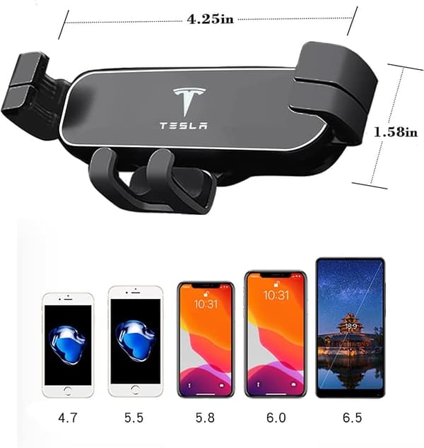 Tesla Model 3 Model Y Tyngdekraft Biltelefonholder