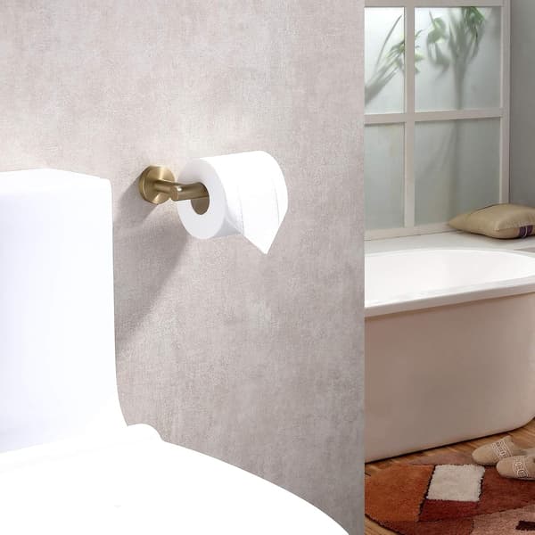 SUS304 Rustfrit Stål Børstet Guld Toiletpapirholder, Moderne