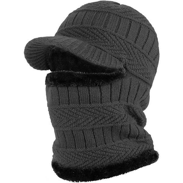 Talvinen neulottu balaclava-pipo, lämmin pyöräilyhiihto-naamio Univer