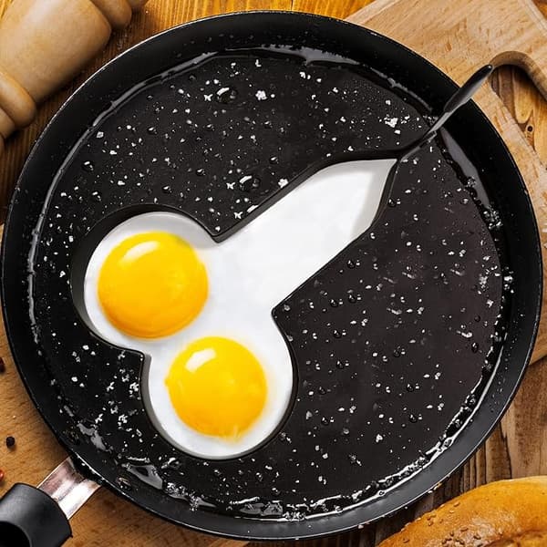 2 stk. sjove æggeringe, non-stick rustfrit stål madlavningsringe, P