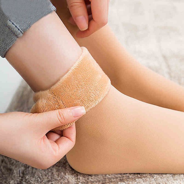 5 paria paksuntavia ja fleece-lumisukkia miehille ja naisille, lämpimät