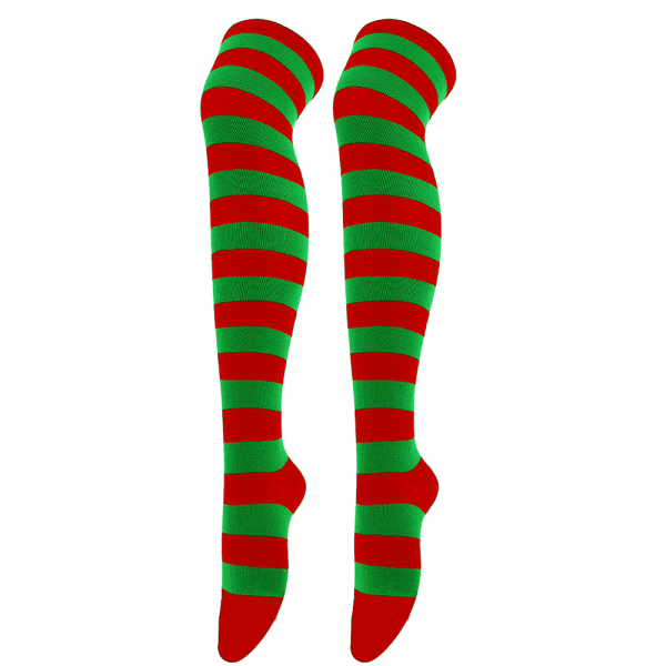 Fashion Women Colorful Striped Thigh High Long Sock Girl Over Th