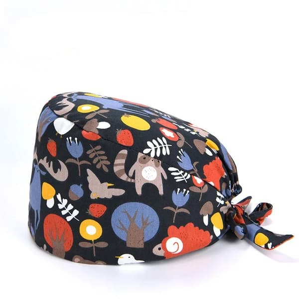 6 stk Justerbar Bomullsarbeidshette Unisex Beauty Cap