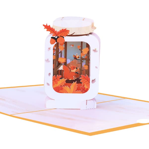 1 kpl 3D-onnittelukortti kolmiulotteinen väripainatus pullossa