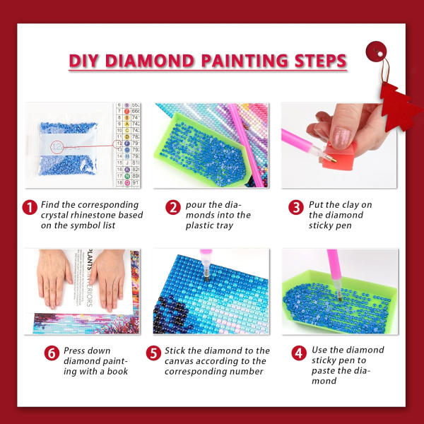 5D Diamantmaleri Diy Julepose Gavepose Jul ca