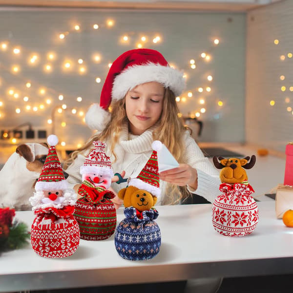 Juldekoration Presentpåse Julgodispåse med dragsko