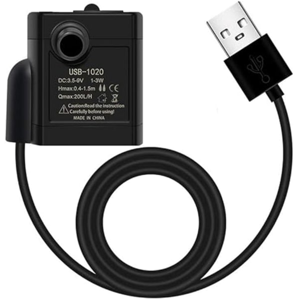 3.5-9V USB Mini sukelluspumppu, vaihto pumppu aqua