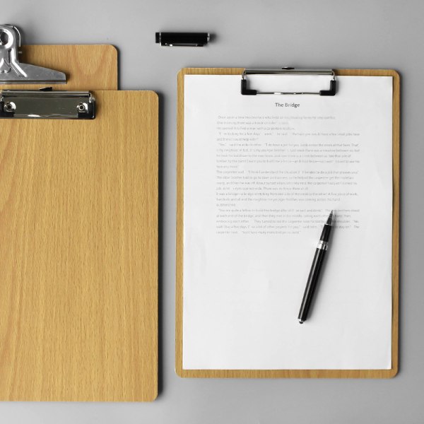 A4 bærbar træ skriveplade fil hardboard