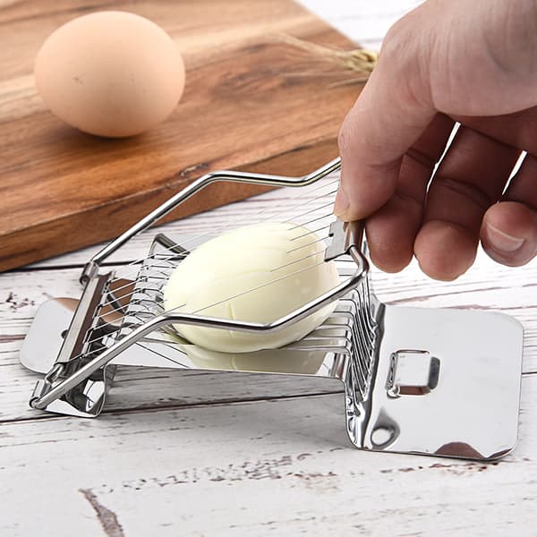 2 stk rustfritt stål eggeskjærer eggeskjærer kjøkkenutstyr
