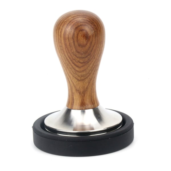 Tamper Set 51 mm - Rostfritt stål kaffepress och äkta trä h