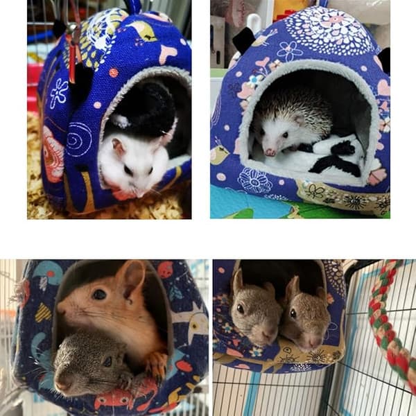 Hamstertelt seng vinter varm hengekøye soveseng for gerbil sug