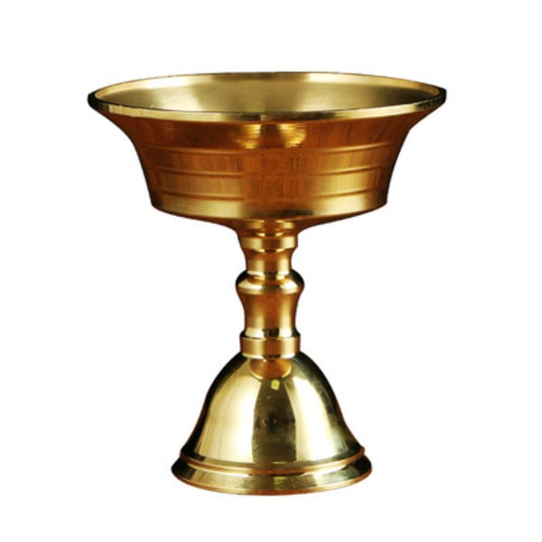 Ghee Lamp Butter Lamphållare Golden Cup Ljusstake Tibetan Br