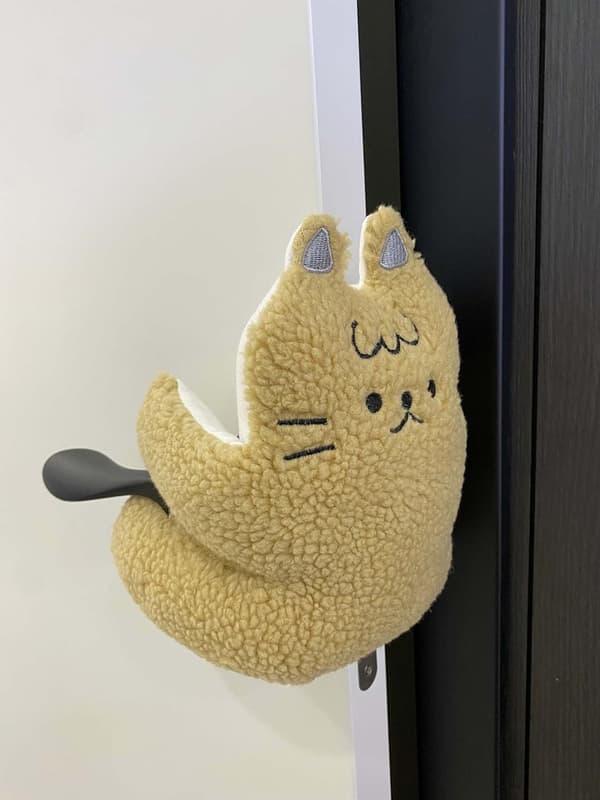 Dekorativ dörrstopp, söt katt dörrstopp
