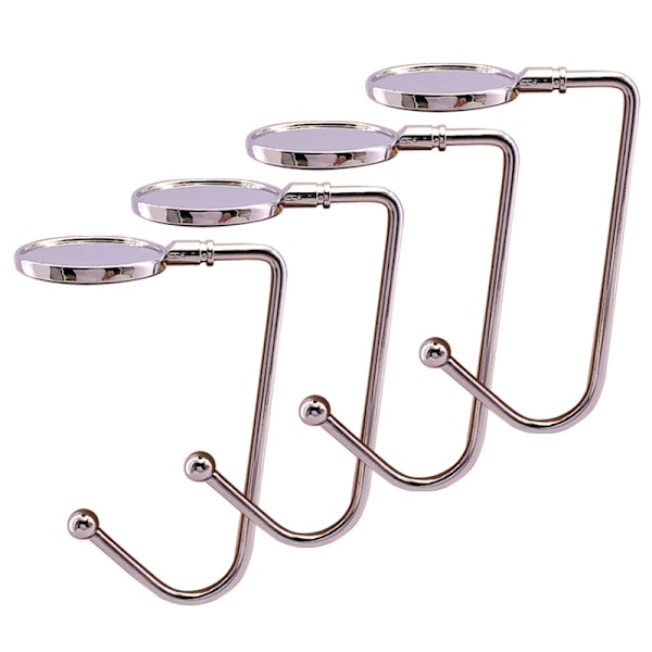 4-pakks lange veskekroker, bordkleshengerholder