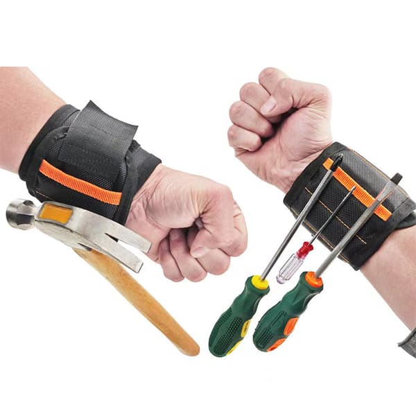 Justerbart magnetiskt handledsband med 15 starka magneter, handledsband