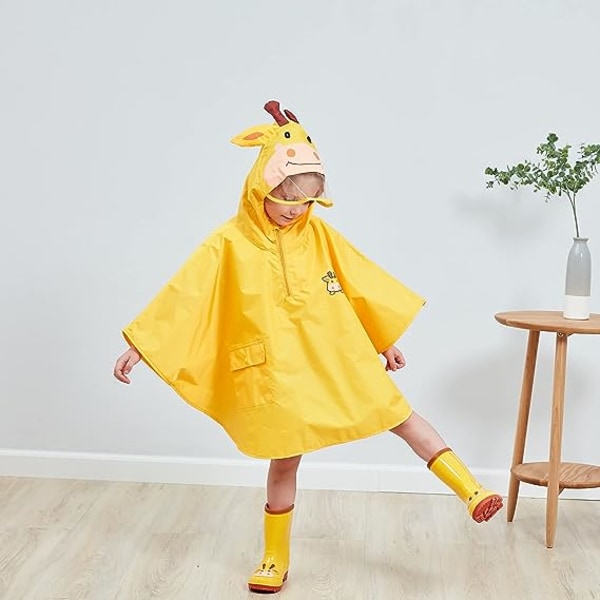 Unisex Baby Kid's Lett Vanntett Frakk Flaggermus Regn Kappe/Pon