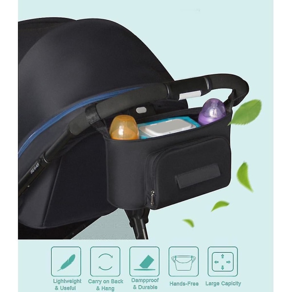 Barnvagnsväska Organizer Väska Soild Color Mama Carriage Buggy Pram