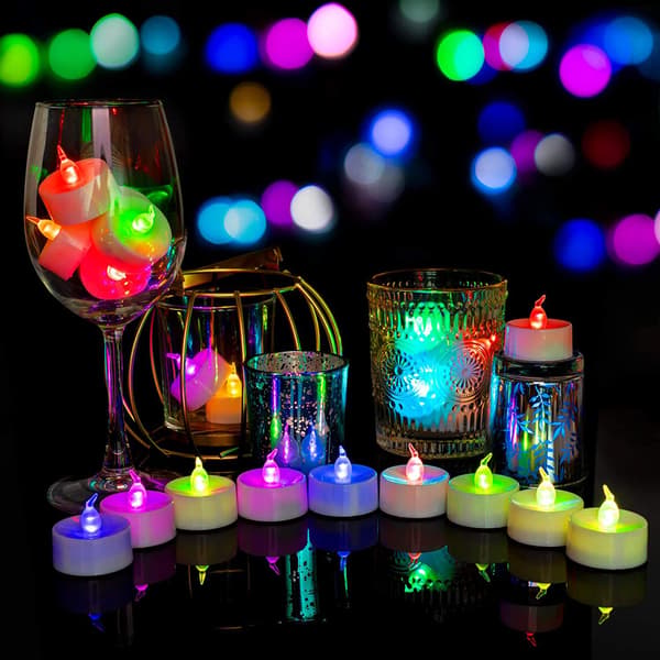 24 stk LED-lys Eid al-Adha Halloween fest hemmelig Roo