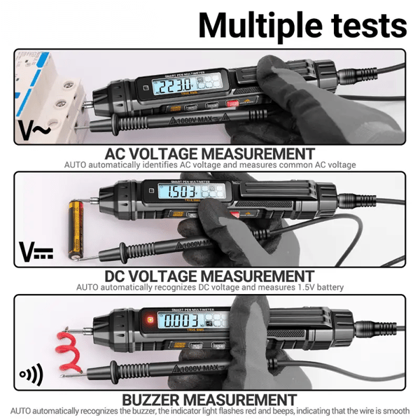Liten bärbar helautomatisk digital multimeter med hög precision