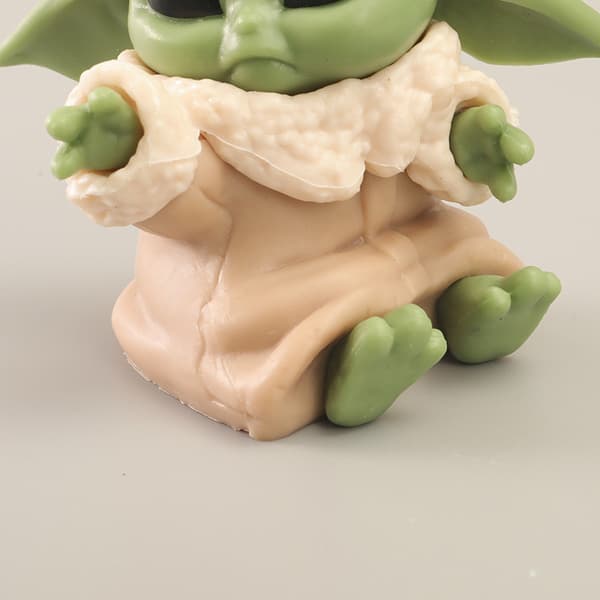 6 Star Wars Legetøjsmester 5-6cm Baby Yoda Mørk PVC Actionfigur An
