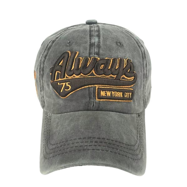 Brodert baseballcaps med bokstav bomull ande tunge hatt utd