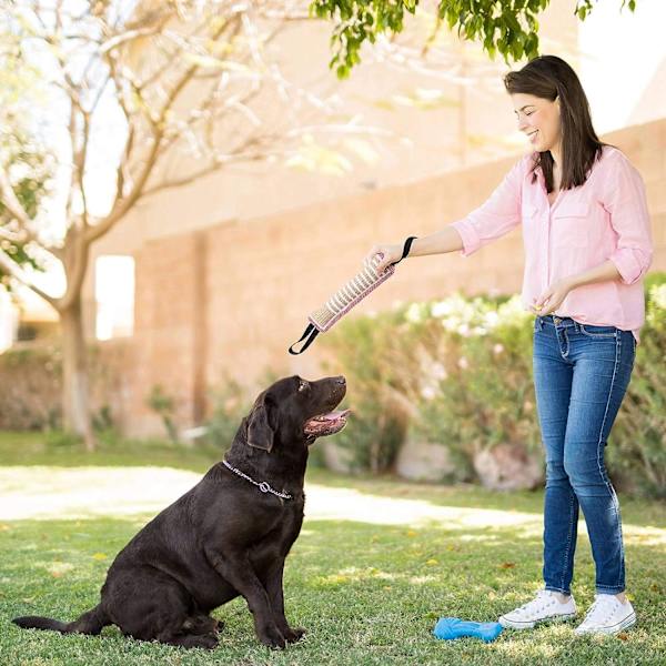 2 st Hundbit Tug Toy Hållbar Dragleksak med 2 Starka Handtag