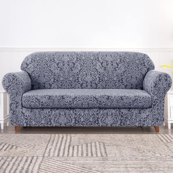 Sofaovertrekk Sofaovertrekk 2-delt Jacquard Damask Slipcovers for 2 C