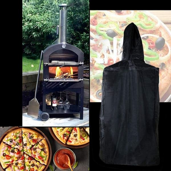 Utomhus pizzaugn lock, grillöverdrag, regnskydd för utomhus