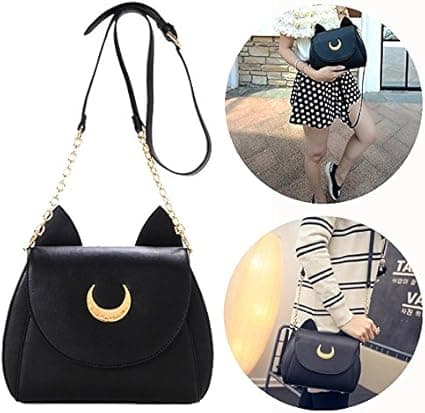 Crossbody-väska, utsmyckad med vacker månöredesign