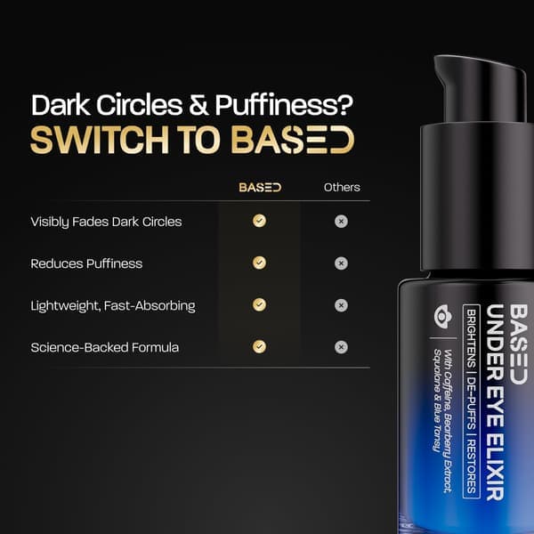 Under Eye Elixir, fuktighetsgivende og forfriskende formel, enkel. Effektiv. Basert. 15 ml, 1-pakning